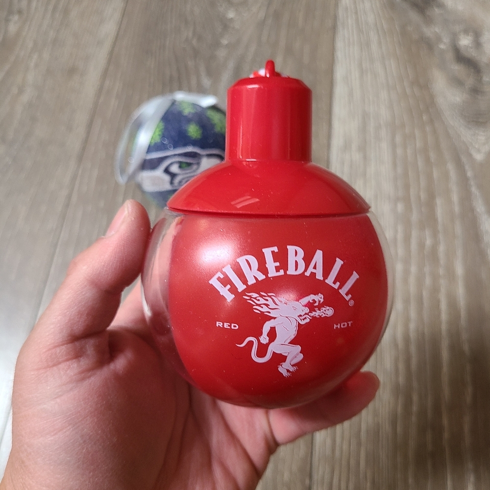 Seahawks, Fireball and Bud Light Christmas Ornaments - set of 3 - Picture 5 of 8